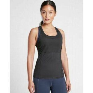 ATHLETA Vitality Rib Tank top size Small ~ BLACK Excellent